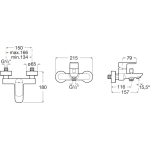 Roca Cala C4: 2+3+5+6+7 龍頭套裝 (5A346EC00+5A026EC00+5B2350C00+AP00033100+5BG113C0N+5B2515C0N)